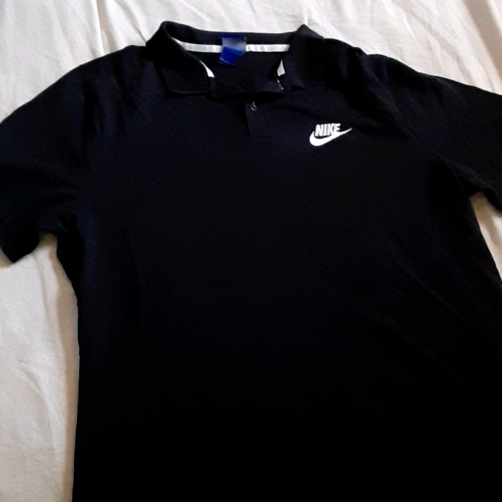 Black nike collared shirt